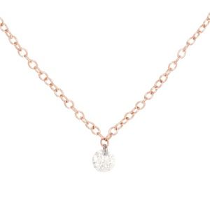 Catbird Jewelry DiamondPinprick Necklace Rose Gold
